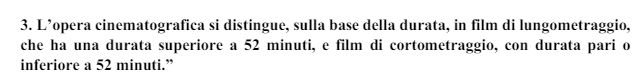 Durata Max Cortometraggio New
