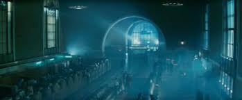 Establishing shot in Blade Runner