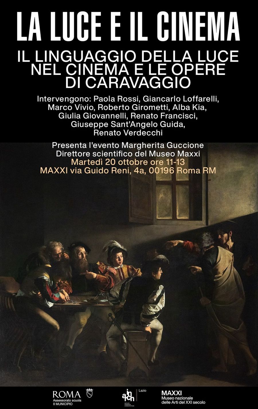 La Luce e il Cinema Caravaggio 2026 900