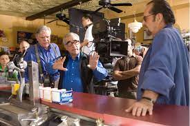 Martin Scorsese sul set