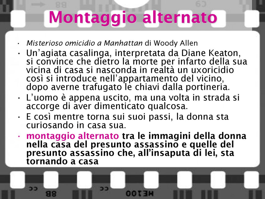 Montaggio alternato Misterioso omicidio a Manhattan di WoodyAllen