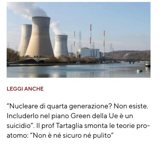 NUCLEARE 4 GENERAZIONE NON ESISTE