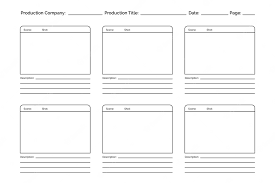 Storyboard vuoto