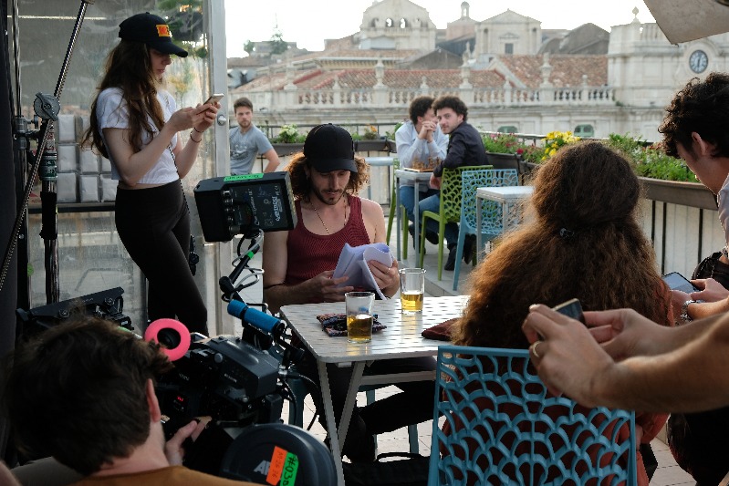 Sul set di Checkmate ilcorto cortometraggio