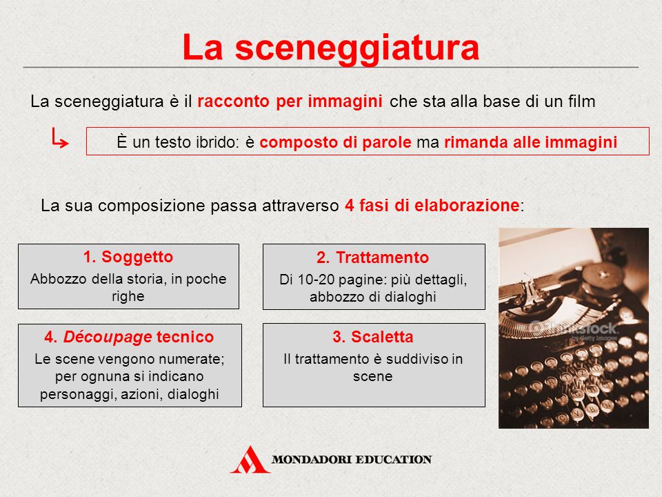 dalla idea a scaletta alla sceneggiatura