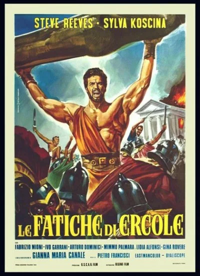 locandina italiana del film le fatiche di ercole