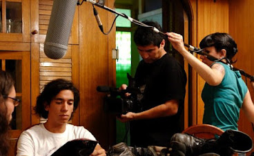 microfoni in una scena di Cortometraggio