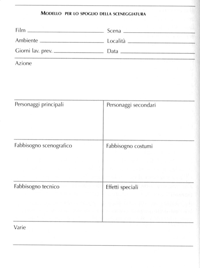 modello spoglio film cortometraggio