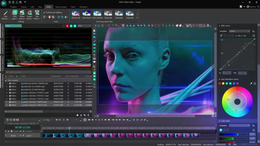 software di editing video vsdc FreeVideo