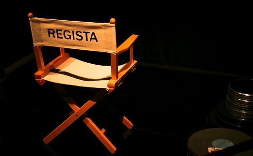 sulla sedia di regia